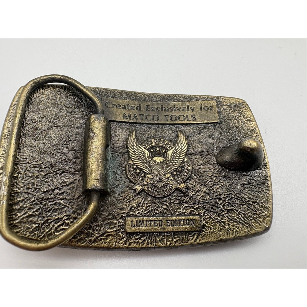 Vintage Matco Tools Belt Buckle Limited Edition Eagle Design Brass Finish‎ - Picture 4 of 5